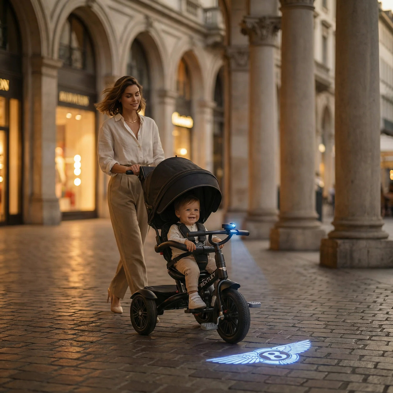 Bentley Logo Light Projector for 6-in-1 Stroller Trike - Image 4