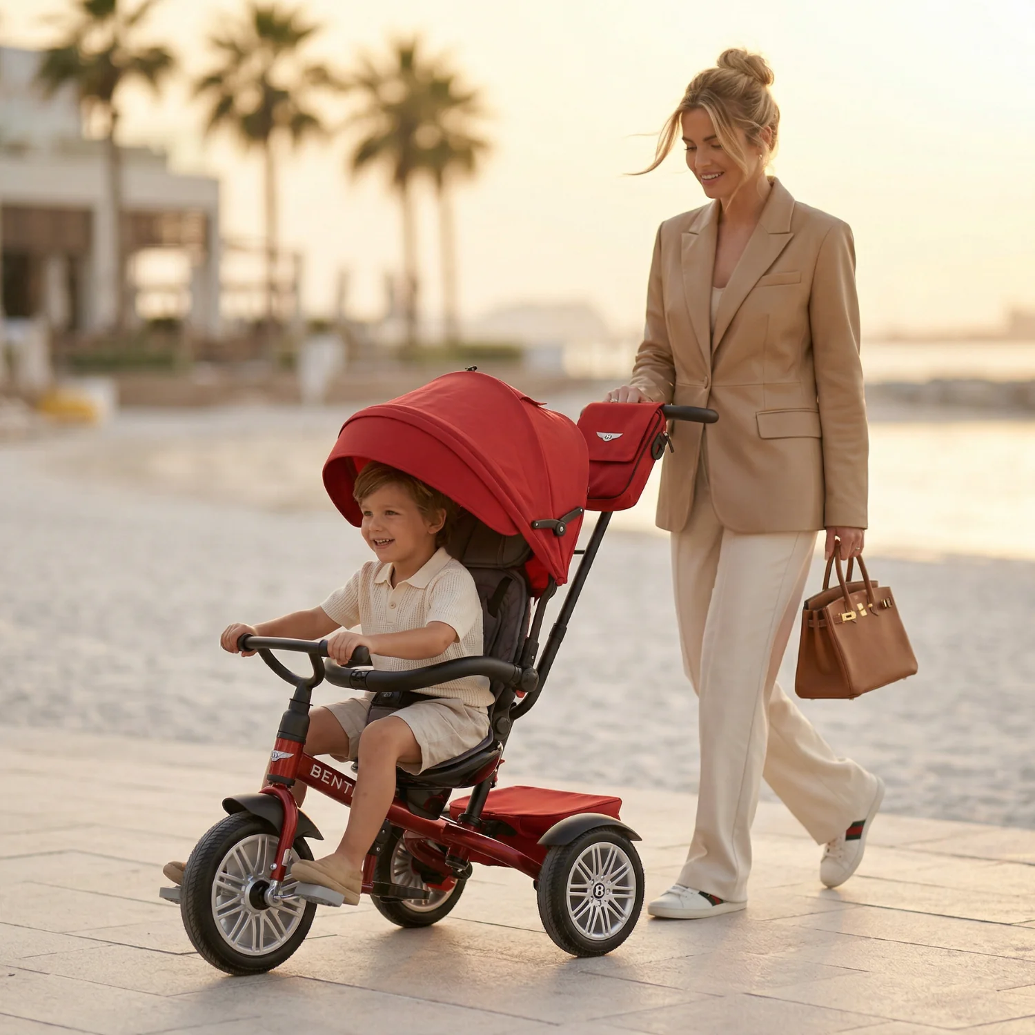 Dragon Red Bentley 6 in 1 Stroller Trike - Image 4