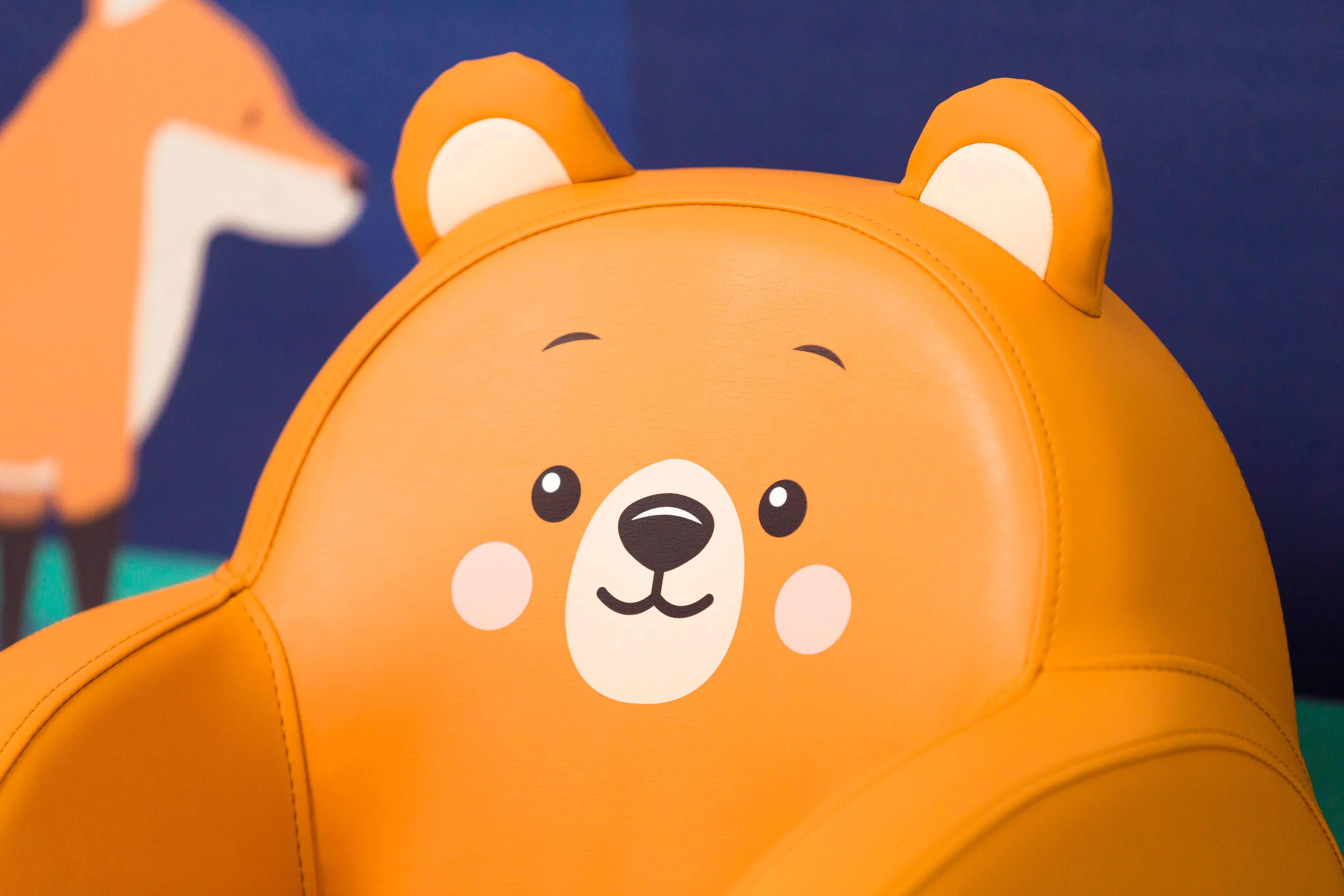 Dwinguler Bear Friends - Soffkin Leather Kids Sofa - Image 9