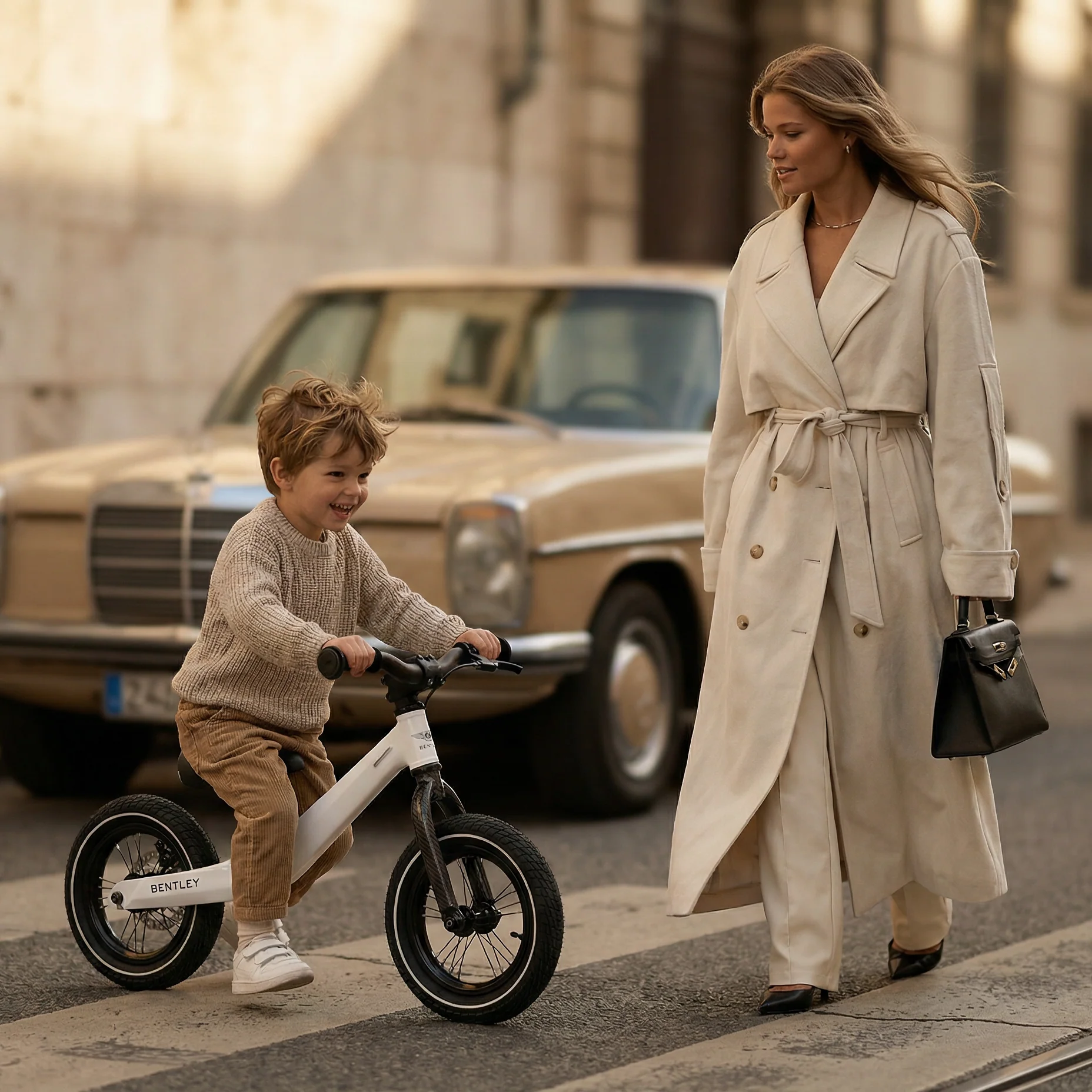 Glacier White Bentley Balance Bike - Image 4