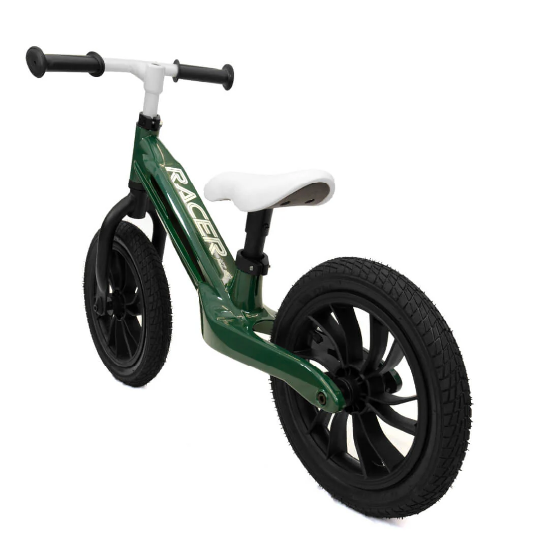 Forest Green Qplay Racer Balance Bike - Image 4