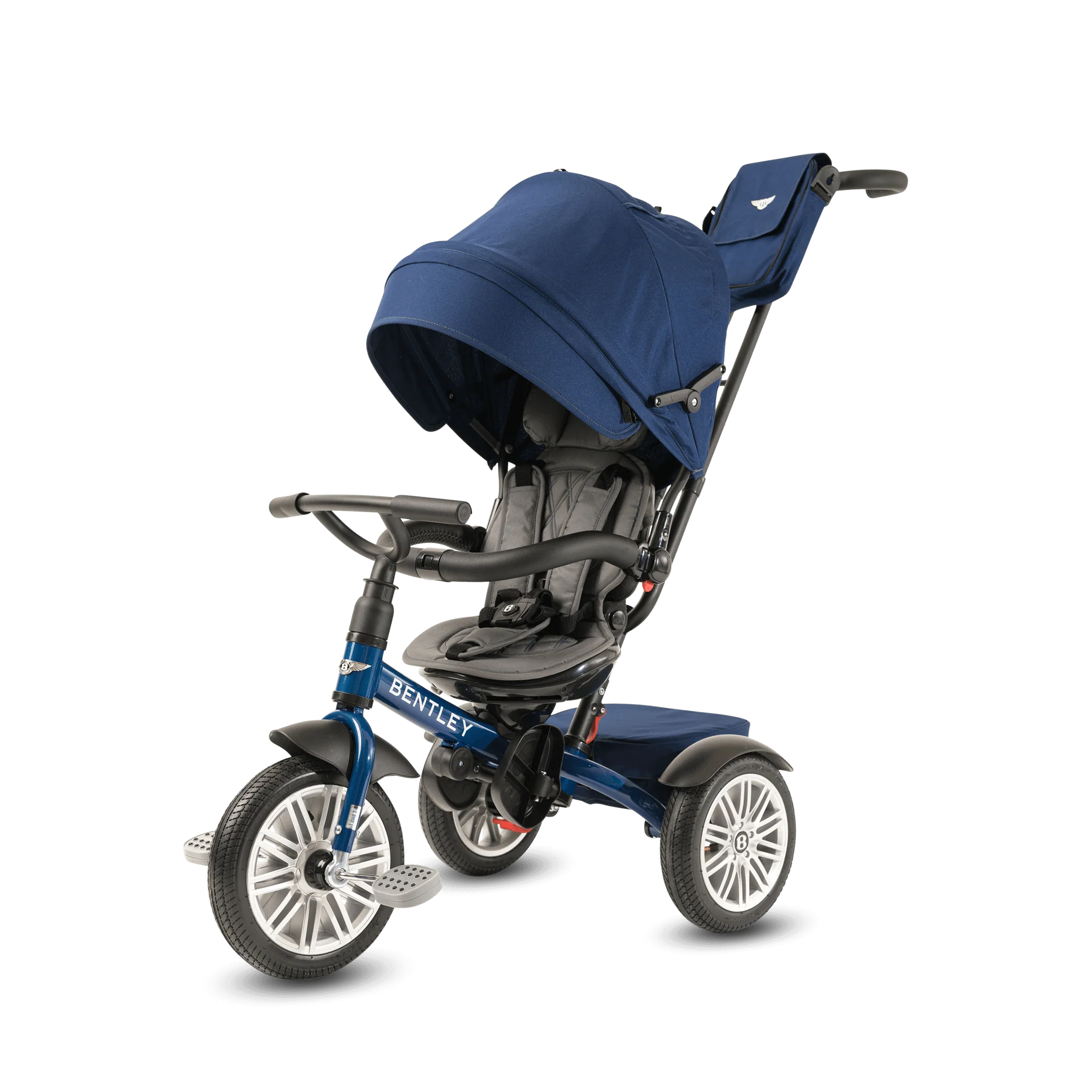 Sequin Blue Bentley 6 in 1 Stroller Trike - Image 5