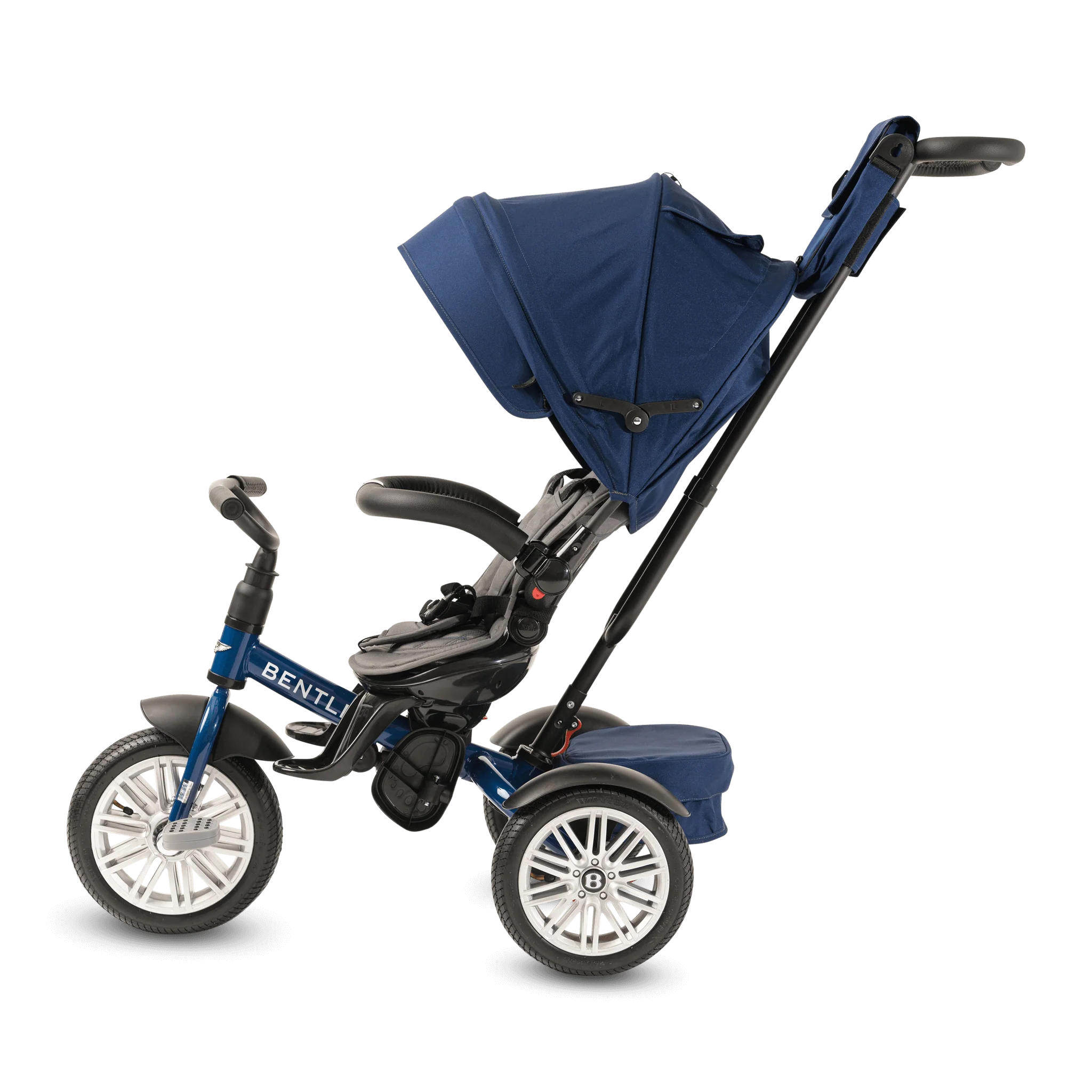 Sequin Blue Bentley 6 in 1 Stroller Trike - Image 9