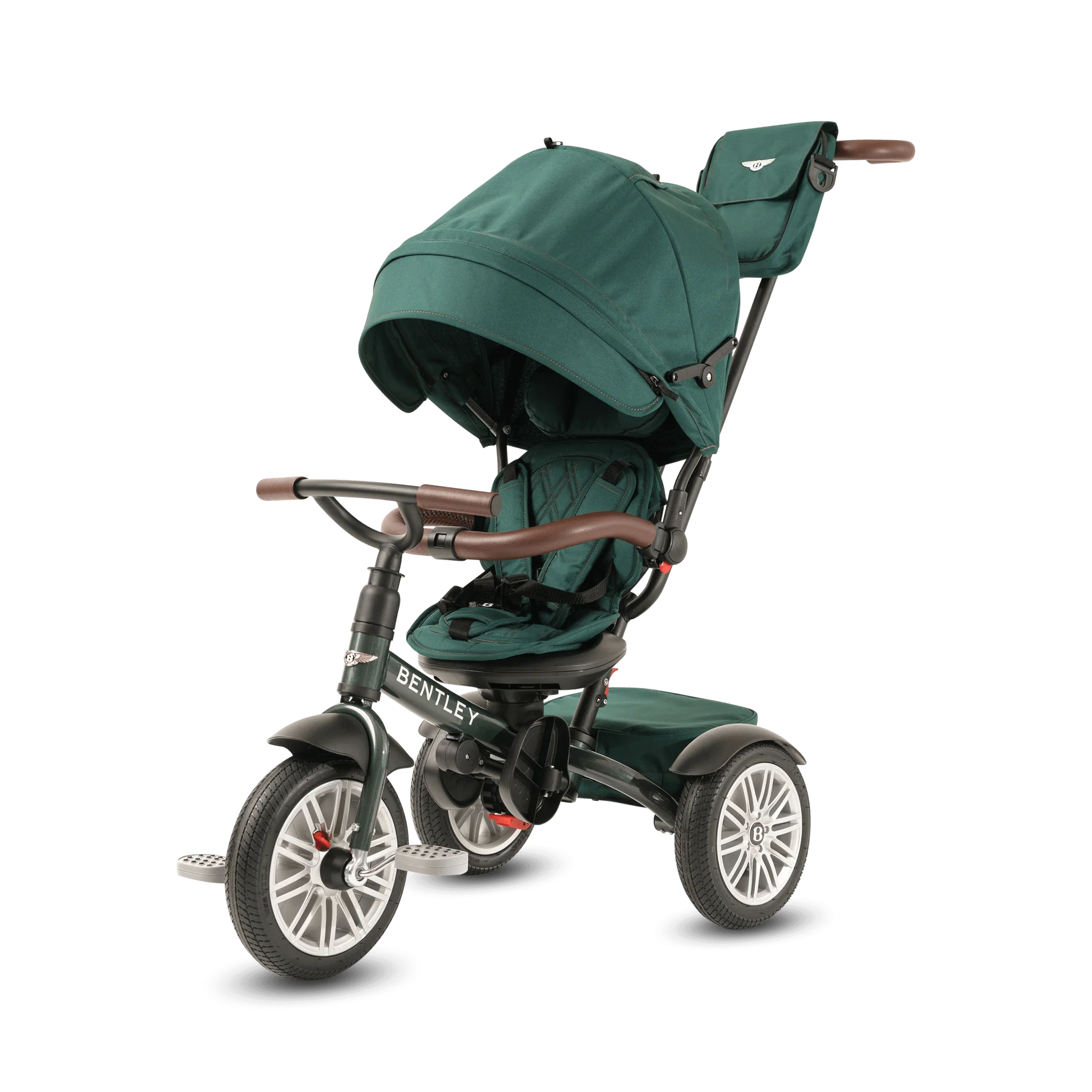 Spruce Green Bentley 6 in 1 Stroller Trike - Image 5