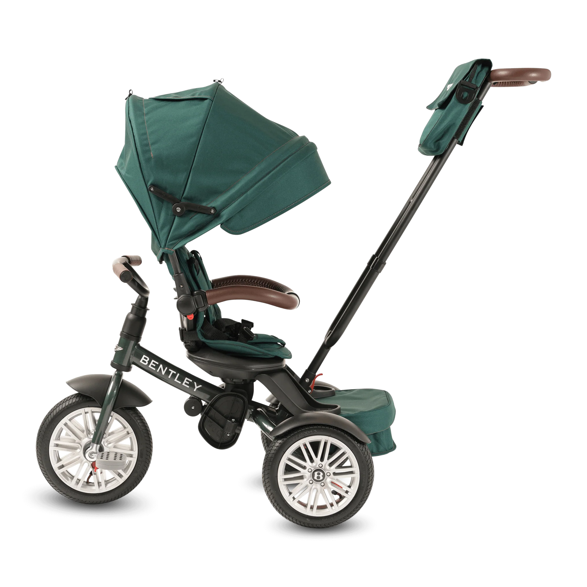 Spruce Green Bentley 6 in 1 Stroller Trike - Image 6
