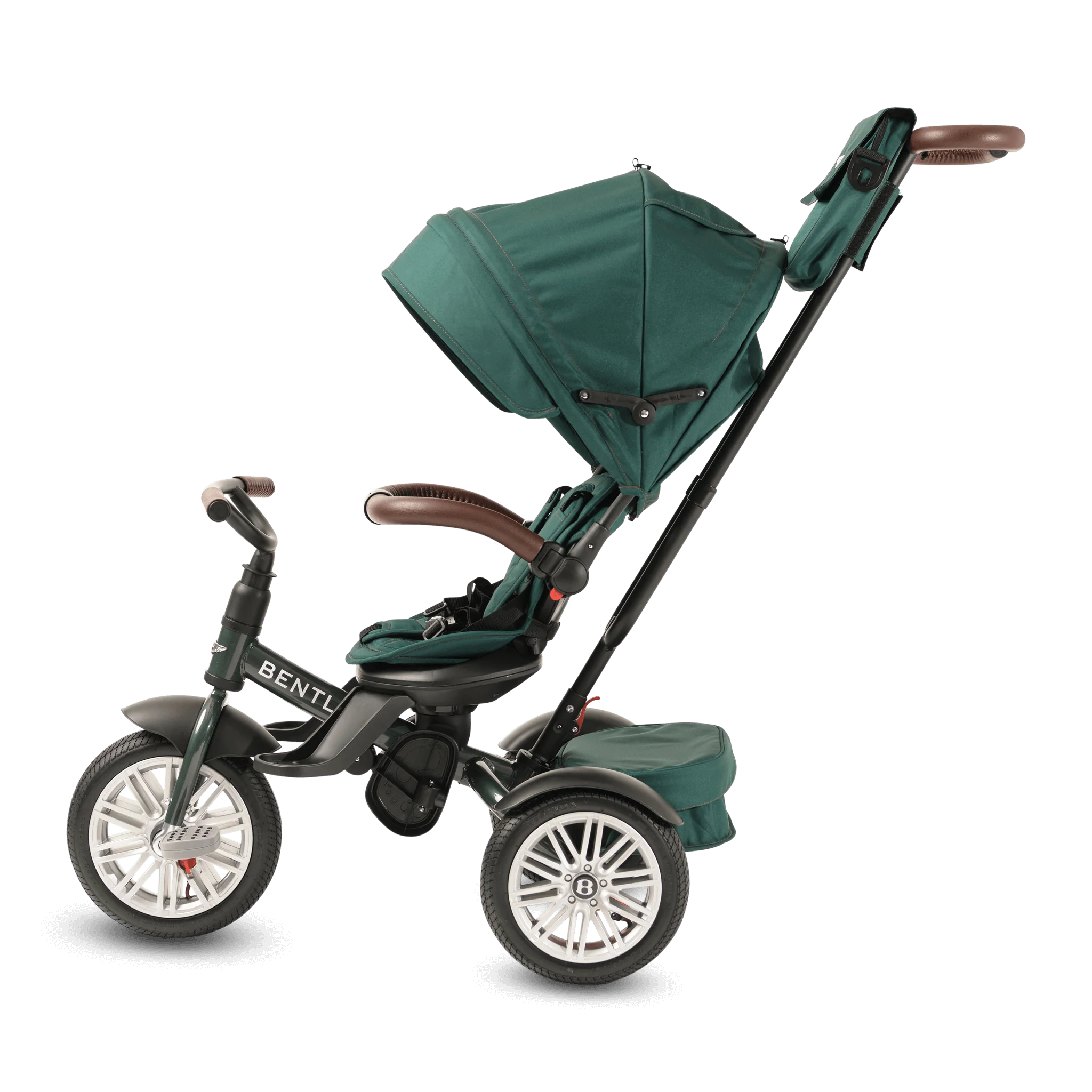 Spruce Green Bentley 6 in 1 Stroller Trike - Image 7