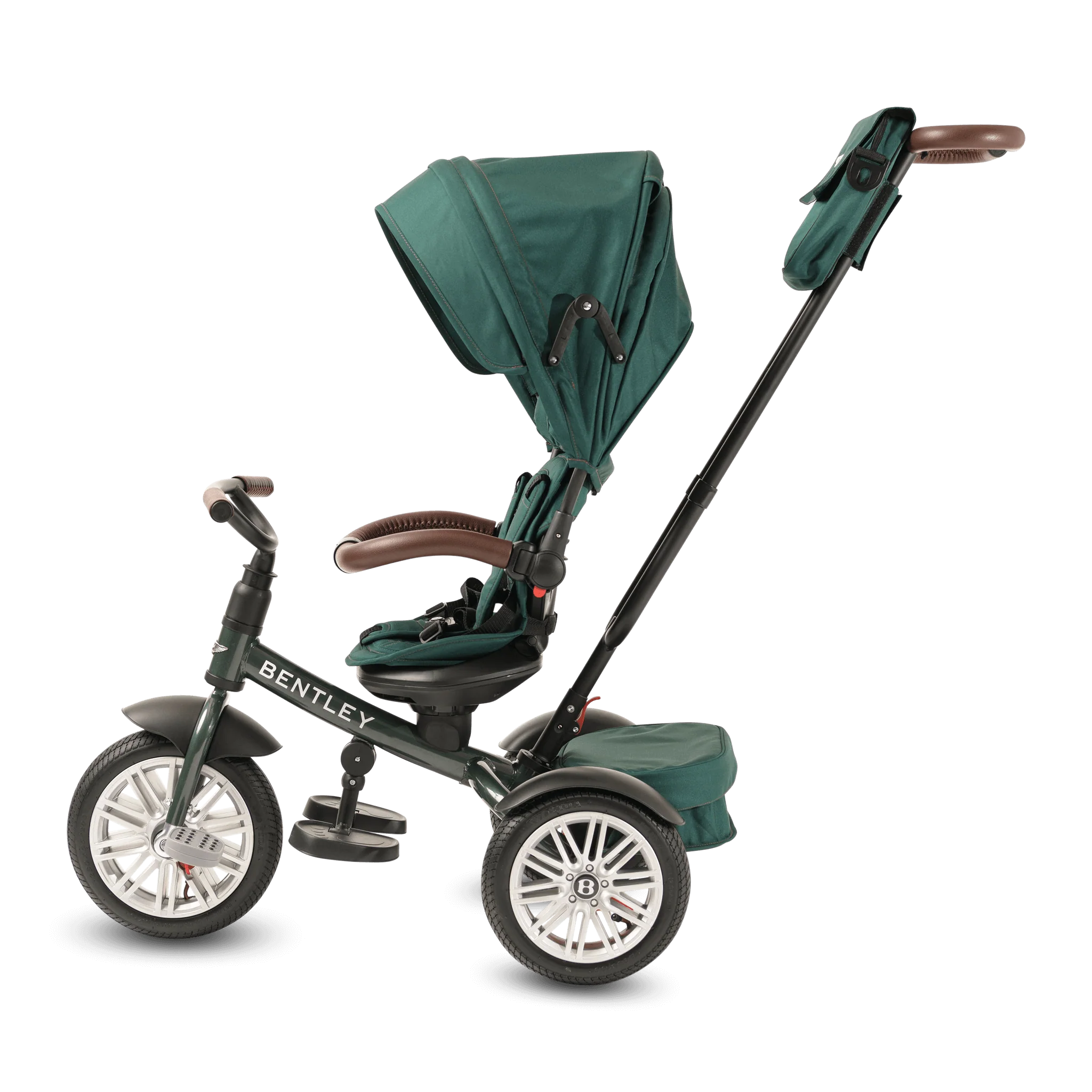 Spruce Green Bentley 6 in 1 Stroller Trike - Image 8