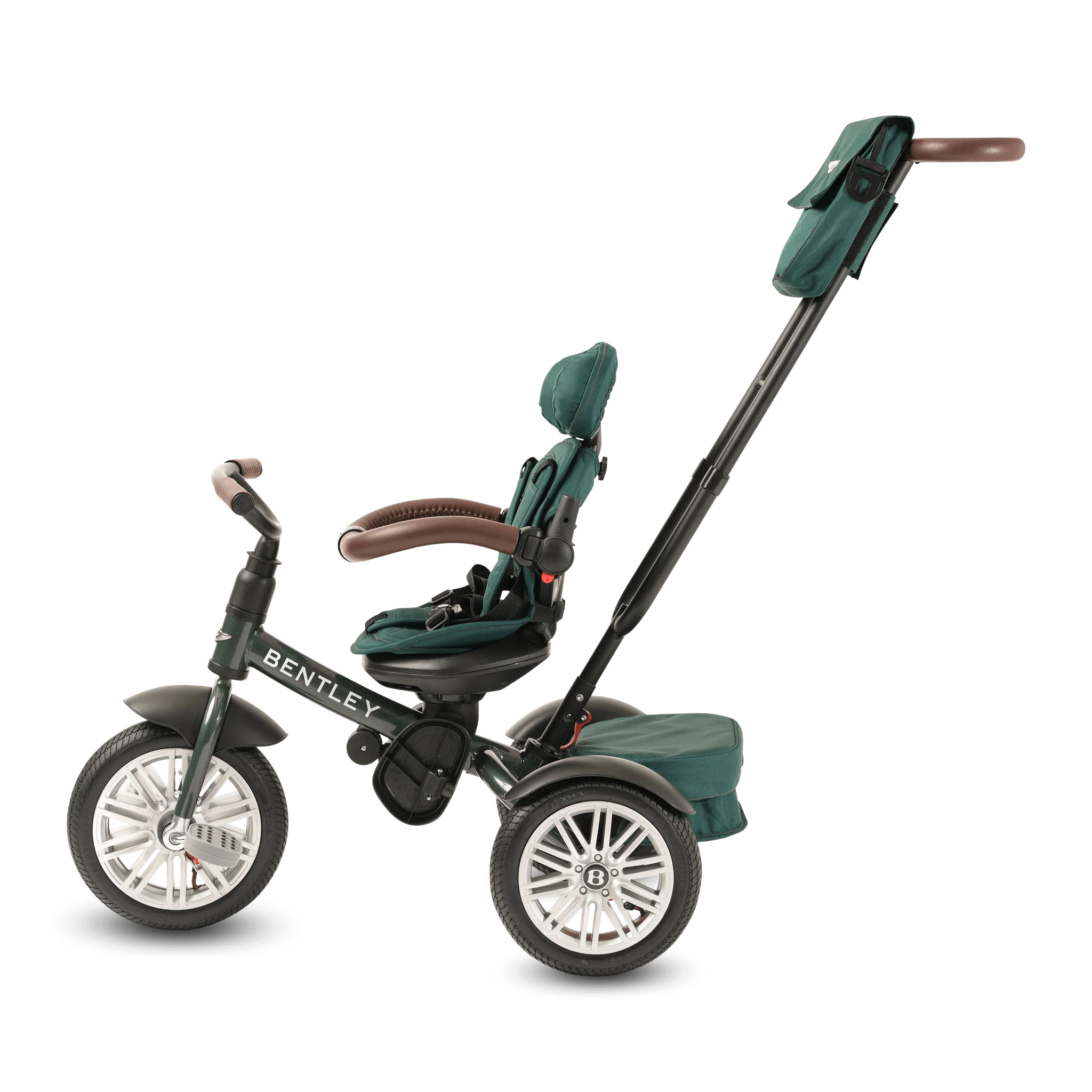 Spruce Green Bentley 6 in 1 Stroller Trike - Image 9