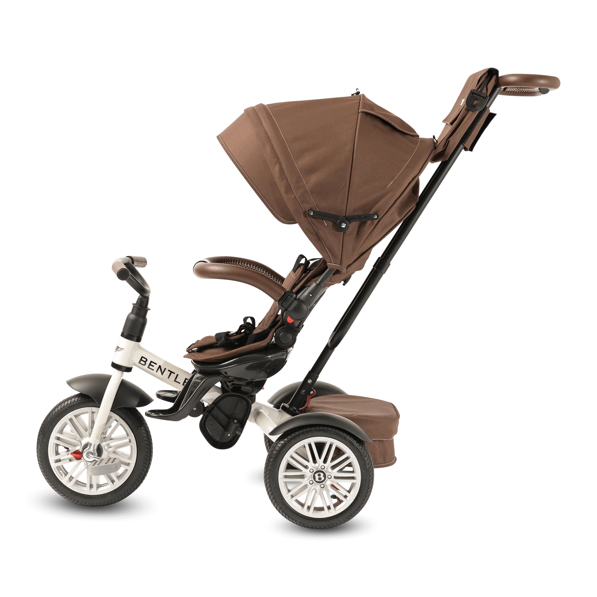 White Satin Bentley 6 in 1 Stroller Trike - Image 6