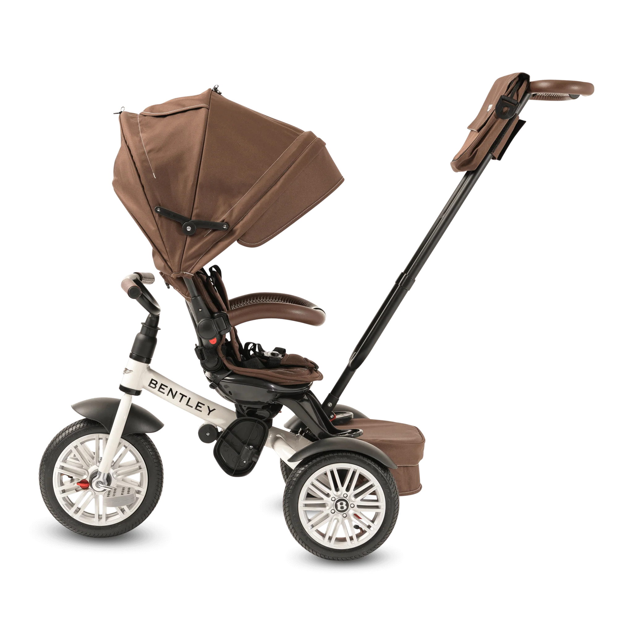 White Satin Bentley 6 in 1 Stroller Trike - Image 7